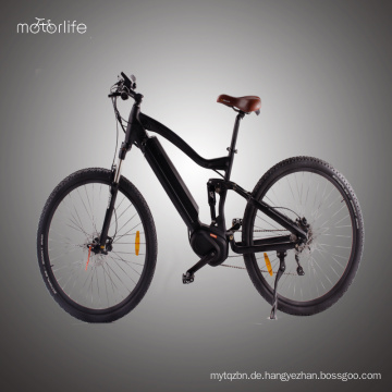 BAFANG Mid Drive 36V500W elektrische Mountainbike, niedriger Preis motorisiertes Fahrrad, E-Bike in China hergestellt